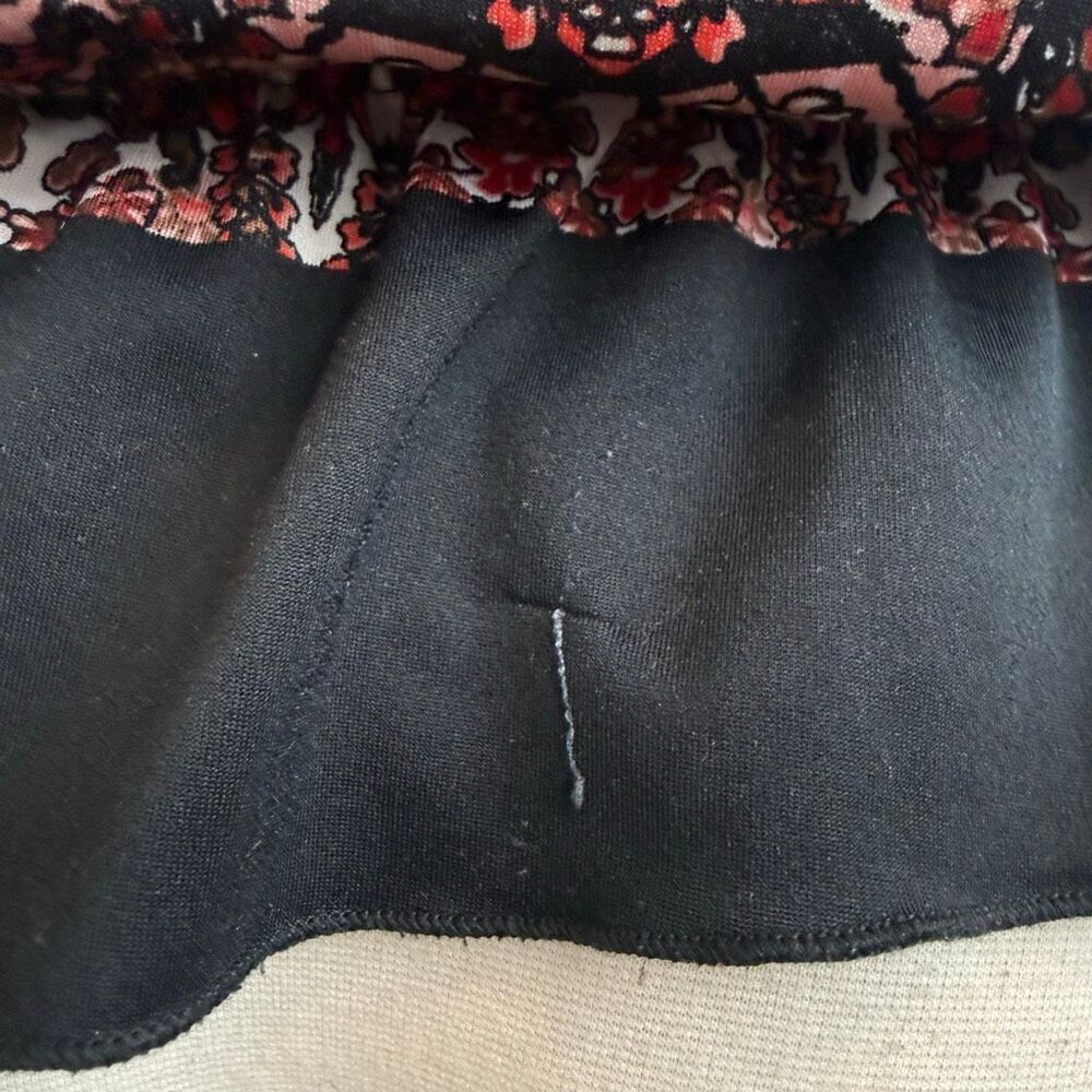 Claudia Richard White Floral Boho Short Sleeve Blouse Medium Boho Flutter - Picture 4 of 8